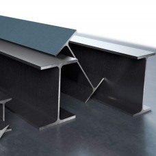 Двутавр нержавеющий г/к нормальный 09Х18Н9-Ш 10Б1 100x55x4,1x5,7 мм ГОСТ Р 57837-2017