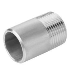 Ниппель двойной нержавеющий AISI 304 21,3 ДУ 15